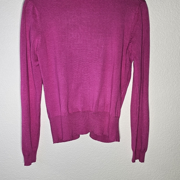 Maurices Pink Stretch Button Down Knit Sweater Cardigan sz Large - Picture 5 of 8